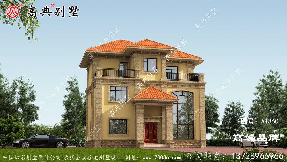 在鸟语花香的家乡建上一款这样的别墅简直完美