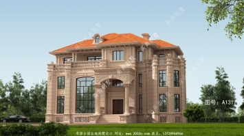 要想生活质量高就建造三层欧式石材别墅