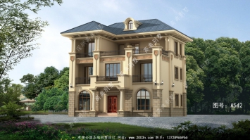 农村欧式风格三层别墅,这样建很风光