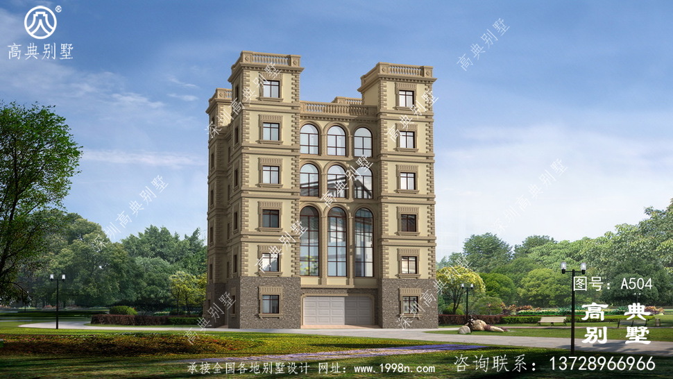 建一栋最高端大方最牛的的欧式六层别墅,人人都羡慕又夸好。