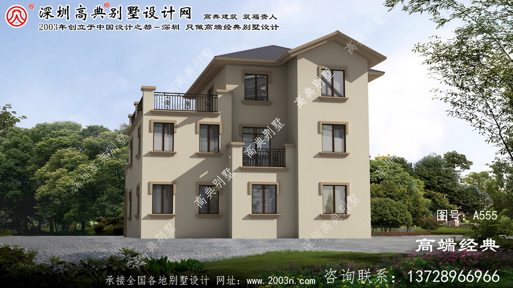 龙泉市简洁而不简单的三层别墅