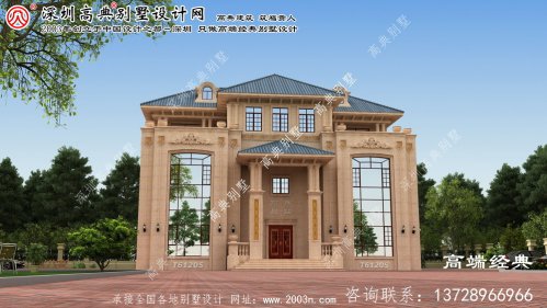 辽中县别墅立面效果图	