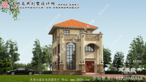 高州市三层别墅图纸设计图纸	