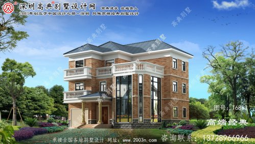 铜梁县新农村三层别墅设计图