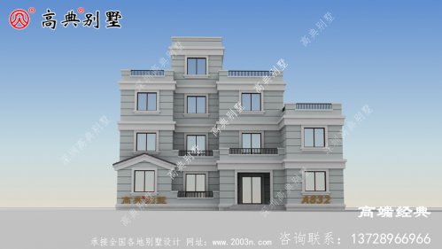  农村三层半小别墅图片	