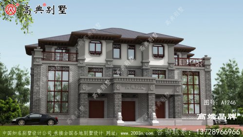 顶级别墅设计效果图经典的中式外观