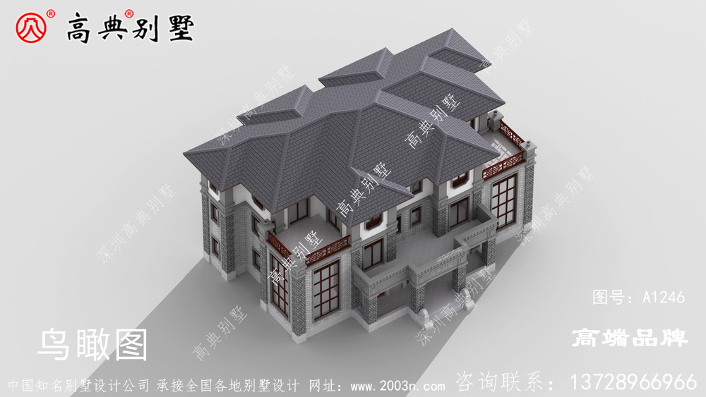 顶级别墅设计效果图经典的中式外观