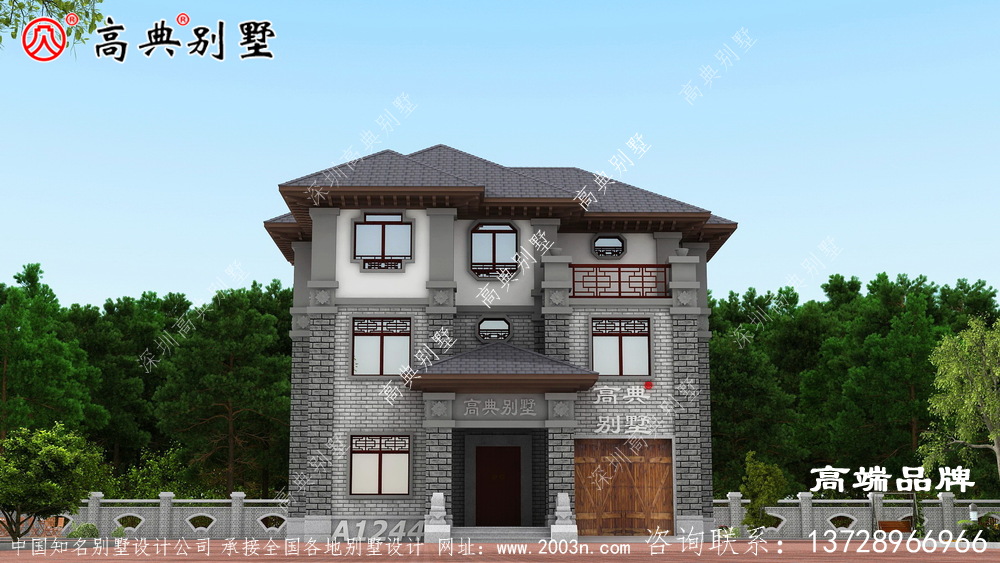 三层小别墅建筑设计图