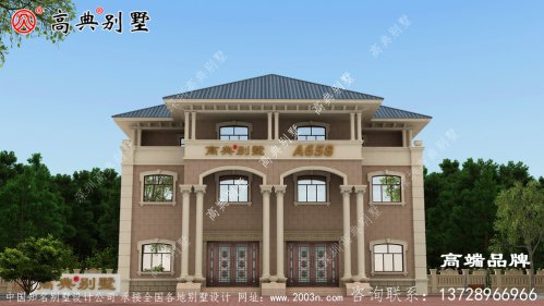 农村自建房经典的外观，沉稳低调的建筑配色