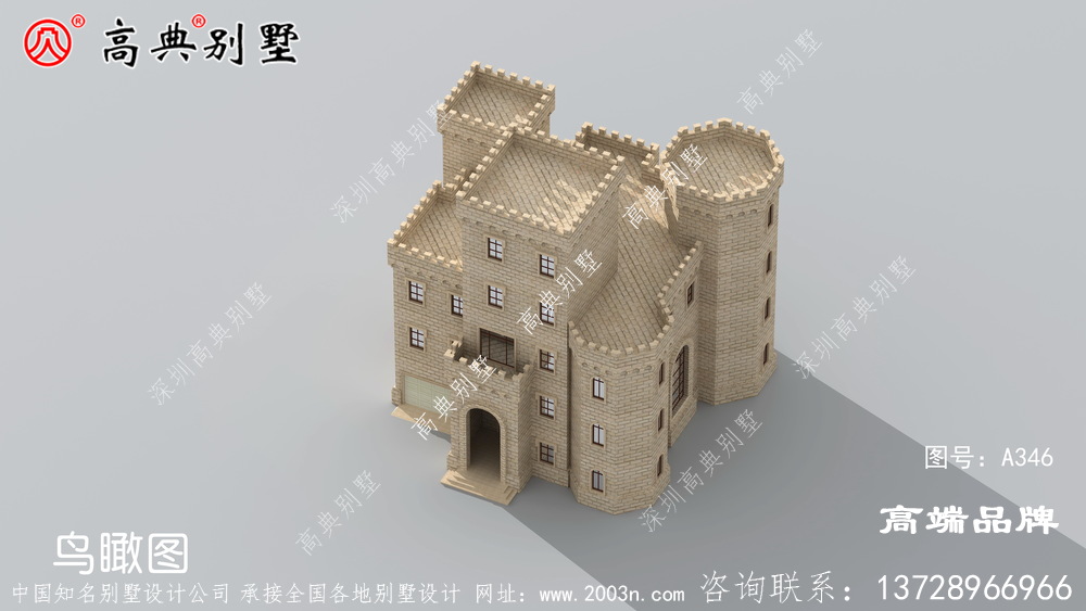适合农村的房屋设计图且配有堂屋和车库。