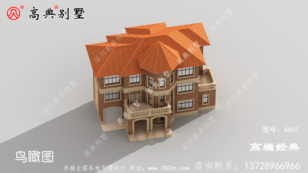 连云港市三层别墅图，就算宅基地再小，建出来的房子也能很气派