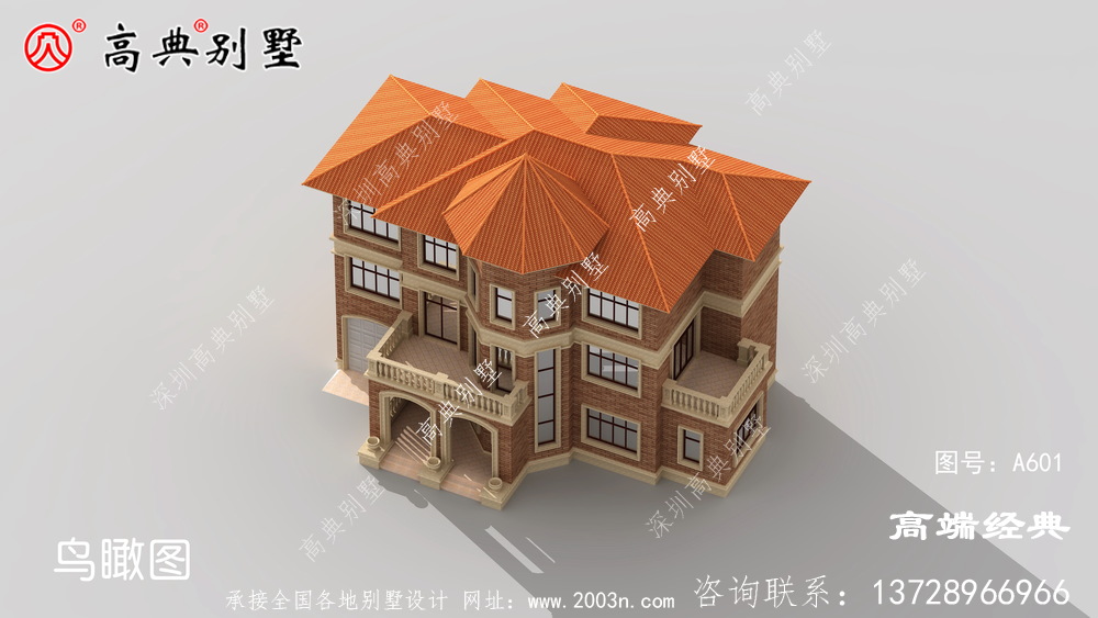 连云港市三层别墅图，就算宅基地再小，建出来的房子也能很气派