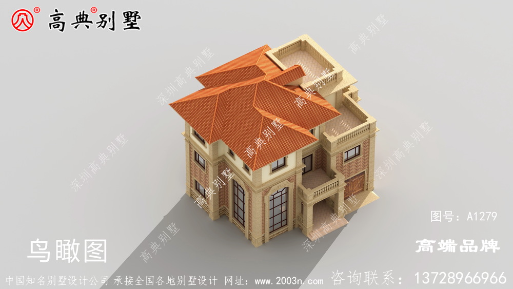 农村小型别墅外观效果图造价低,人人都可以建