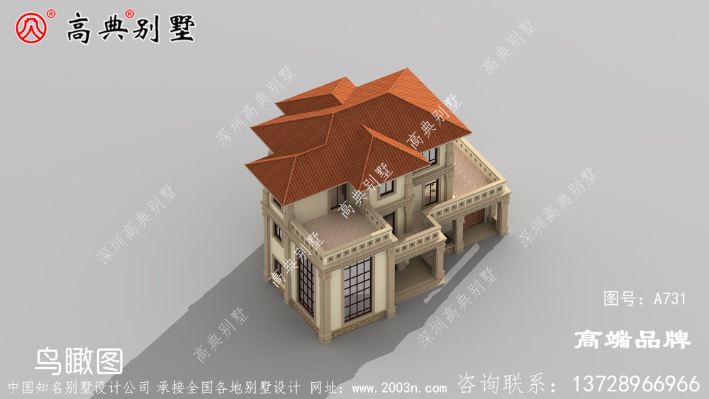 三层楼别墅外观效果图建一栋让父母特别长面子