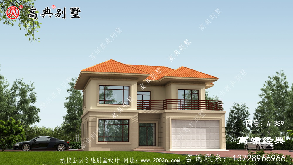 私人经济小别墅设计图，农村135.95平米自建房小洋楼榆次市