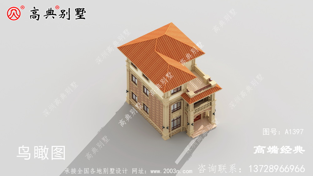 户型非常大气,屋顶有大露台