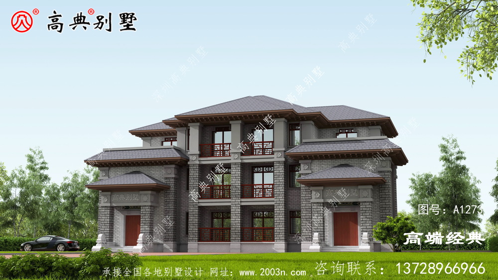 建的人多，完工效果都非常棒的中式双拼别墅