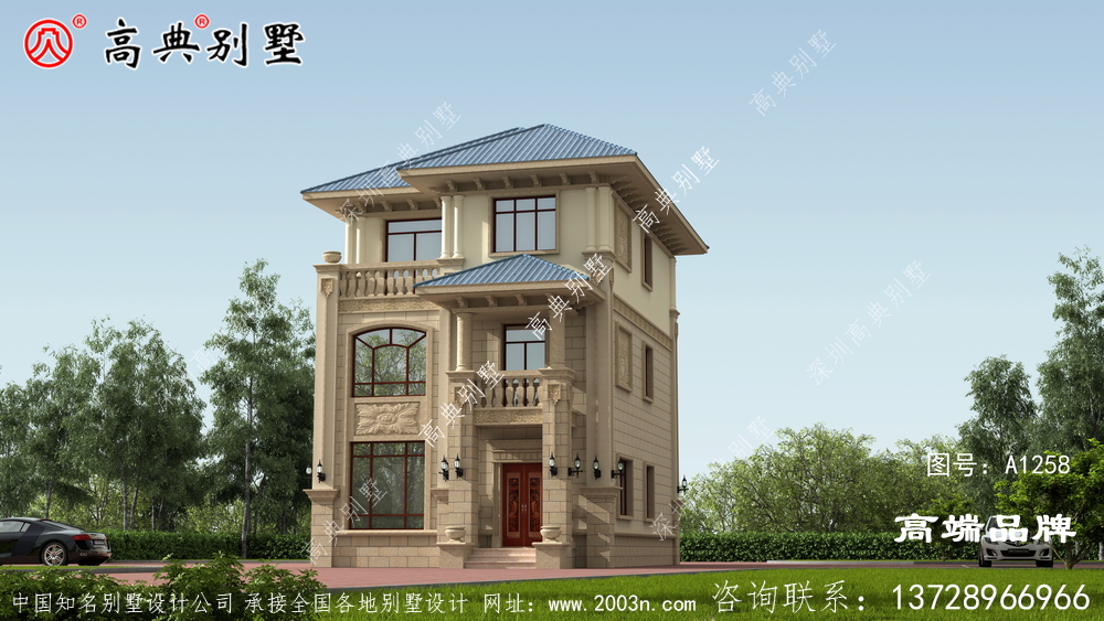整个立面造型极具艺术感