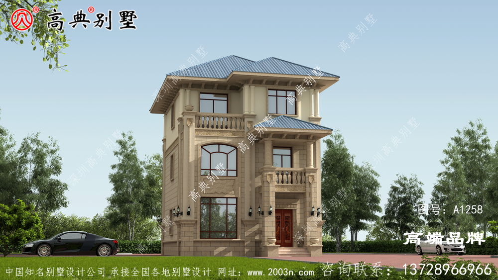 整个立面造型极具艺术感