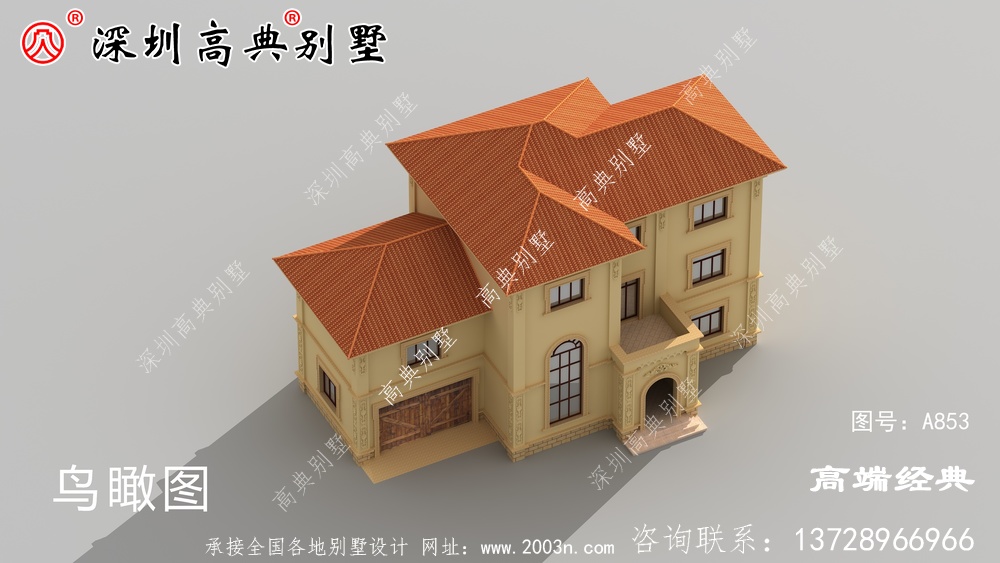 农村自建三层别墅设计图，外观奢华壮丽，室内布局更是赞