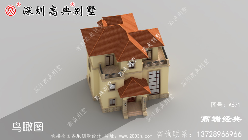 推荐一款农村三层别墅设计平面图,建好了真是舒服又气派