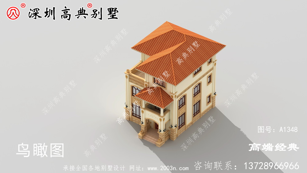 乡下三层带阳台的外观图,时尚大气,我都想建了。