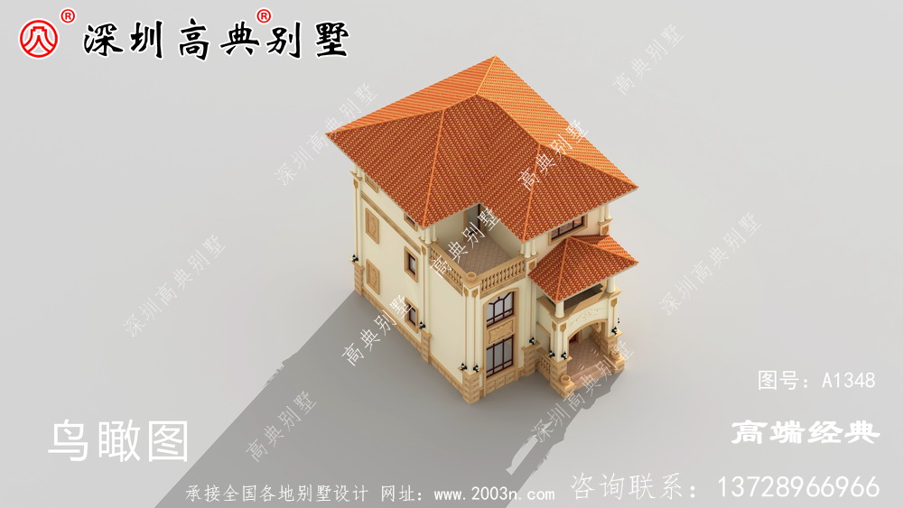 乡下三层带阳台的外观图,时尚大气,我都想建了。
