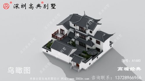 农村三层大气别墅图片，建这样的房子，出去肯定有面儿