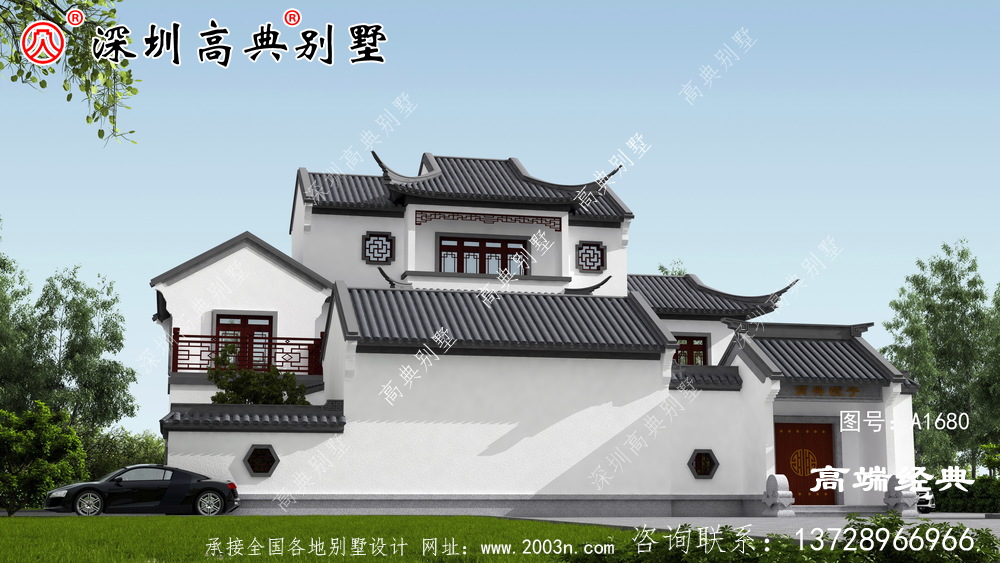 农村三层大气别墅图片,建这样的房子,出去肯定有面儿