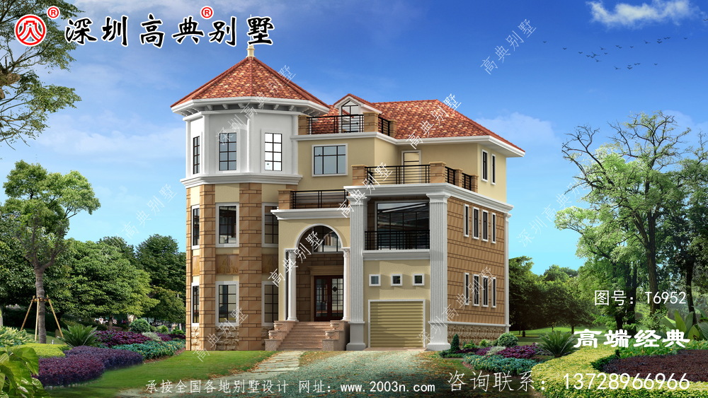 农村自营住宅三层半实景图,户型超实用!