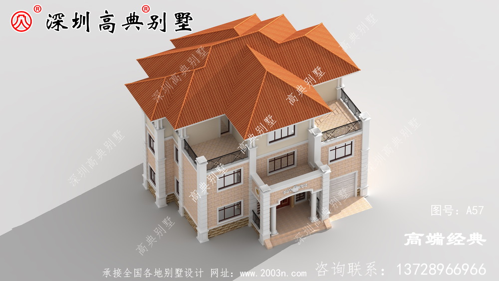 乡村最美的三层别墅,经济实用,无需借钱即可建造。