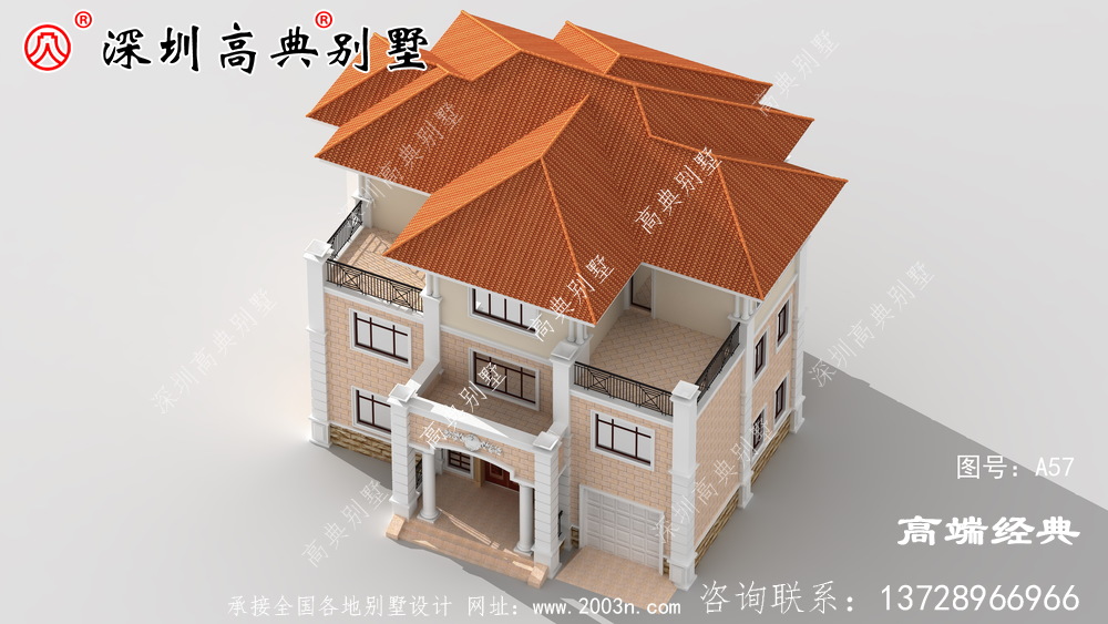 乡村最美的三层别墅,经济实用,无需借钱即可建造。