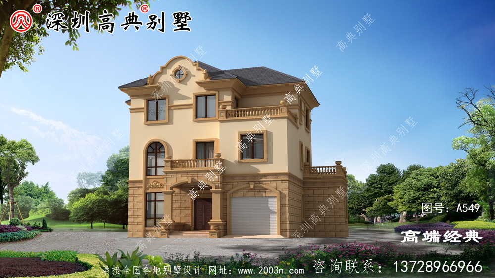 低成本、经济实用的三楼农村别墅户型,真是相当不错呀!