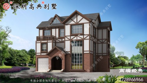 二楼半带露台的自建房图片，好看实用就选了。