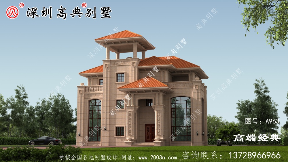 乡村三层楼的设计图,简约大气,不会让你失望。