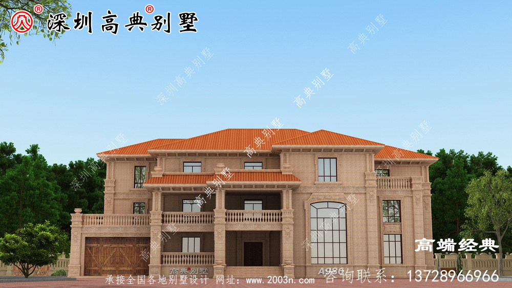 农村三层别墅,邻居看了都说好