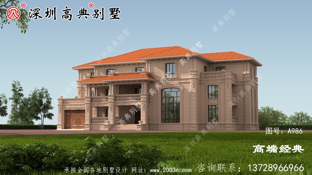 农村三层别墅,邻居看了都说好