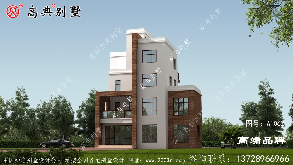 回农村遍地都是欧式别墅,太常见,建个现代别墅吧