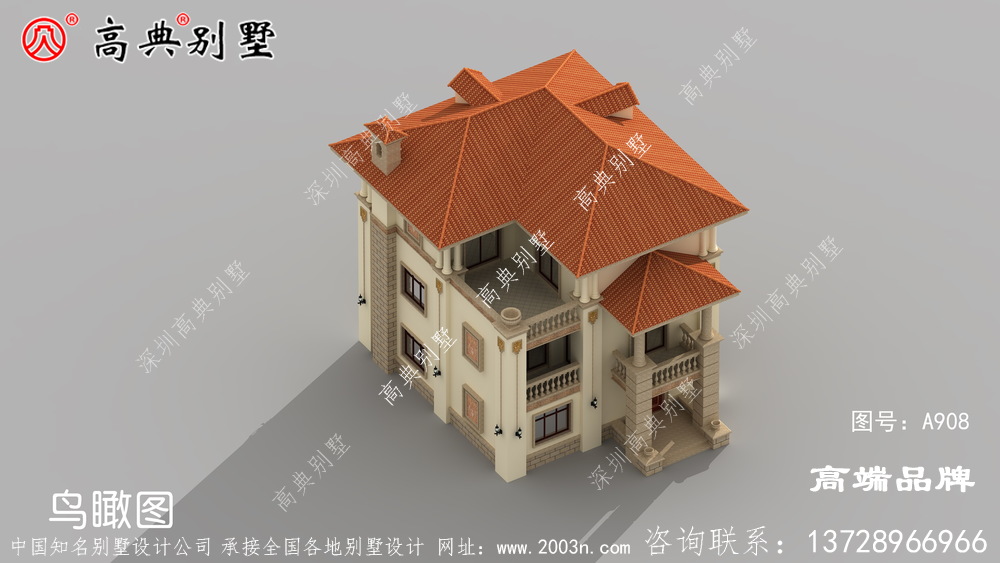 造型简洁精致,建一栋别致的农村别墅就是如此简单