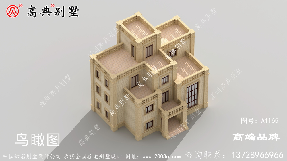 客厅以复式设计大气明亮带堂屋符合乡村居住要求