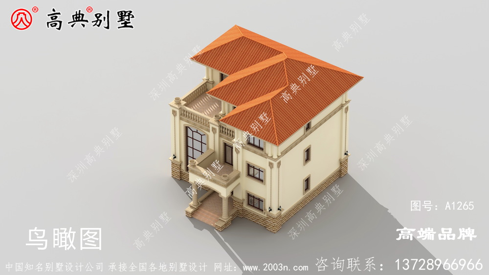 三层简欧别墅设计，家人朋友来玩也有房间住