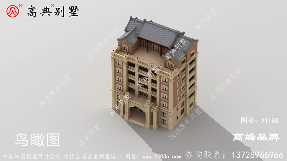 大户型农村别墅，每层户型都不一样可灵活运用