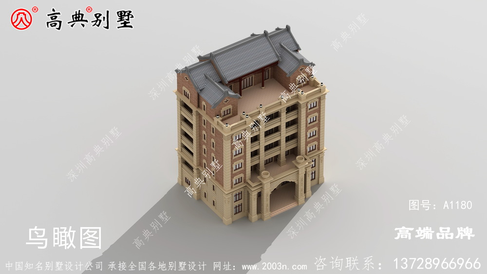 大户型农村别墅，每层户型都不一样可灵活运用