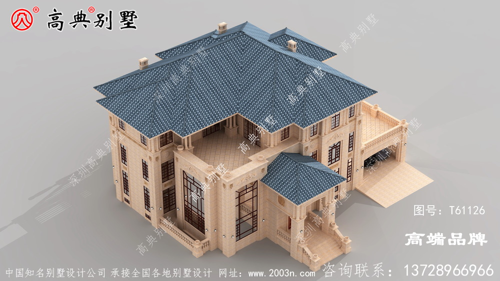 独特的造型与绿化景观相结合 ，给人丰富的视觉观感